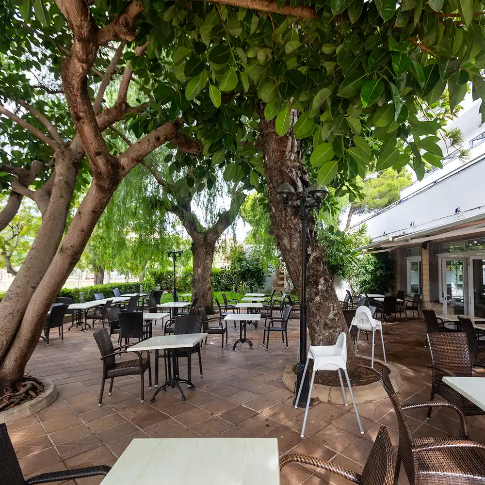 Terraza del restaurante del Hotel Mariant