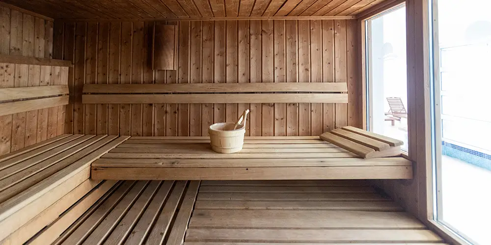 Sauna del spa del Hotel Mariant Park